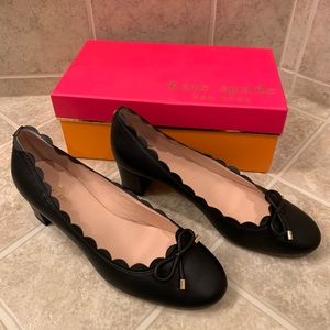 Yasmin Scalloped Ballet Flat Heels